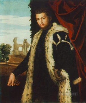 Retrato de un hombre Renacimiento Paolo Veronese Pinturas al óleo